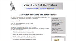 Desktop Screenshot of heartofmeditation.com